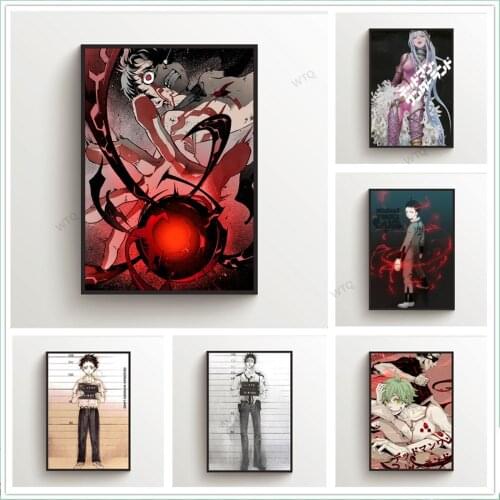 WTQ Anime Posters Deadman Wonderland Igarashi Ganta Shiro Canvas Painting Wall Decor Wall Art Picture Room Decor Home Decor