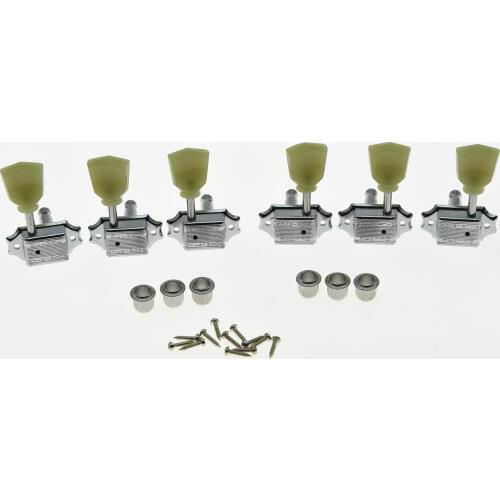Dopro Wilkinson Chrome 3x3 Deluxe Vintage Tuners Guitar Tuning Keys Guitar Machine Head for Les Paul