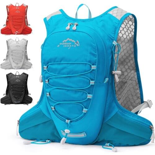 INOXTO-Portable waterproof bicycle backpack, 10 liters, water bag, suitable for outdoor sports, mountaineering, hiking, hydratio