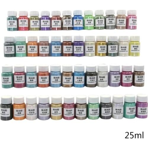 48 Colors Cosmetic Grade Pearlescent Natural Mica Mineral Powder Epoxy Resin Dye Soap Making Tool dropshipping