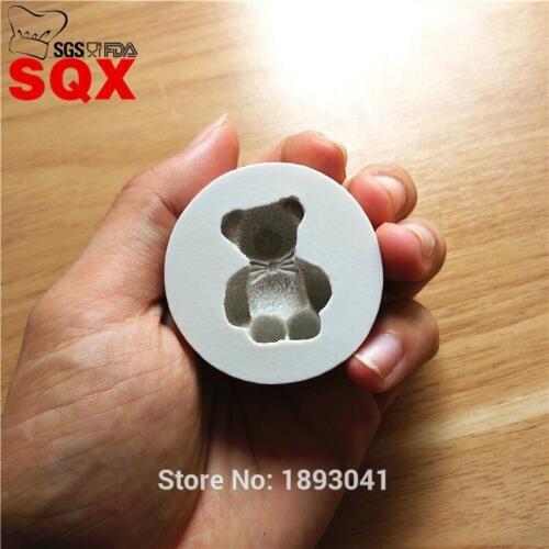 Cute mini bear Silicone Mold, Chocolate Candy Silicone Cake Mould, Cake Decorating Tool, Cupcake Mold Cooking Tools SQ16276