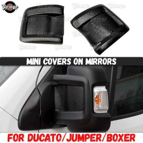 Mini covers on mirrors case for Fiat Ducato 2006-2013 / 2014-2018 ABS plastic accessories guard protective plate car styling