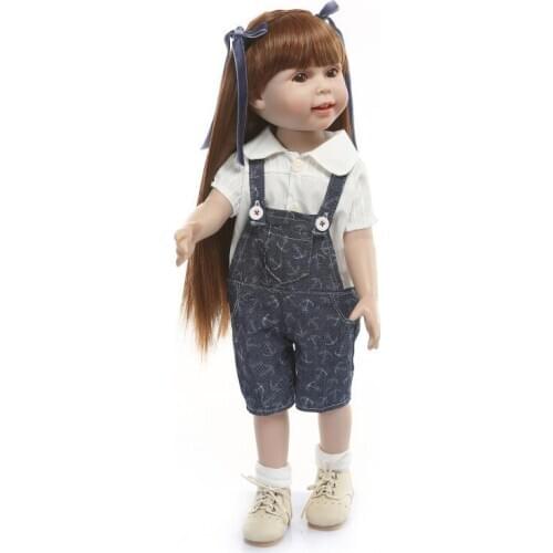NPK Cute Long Hair Princess Full Rubber Doll Children Playmate Play House Toys
