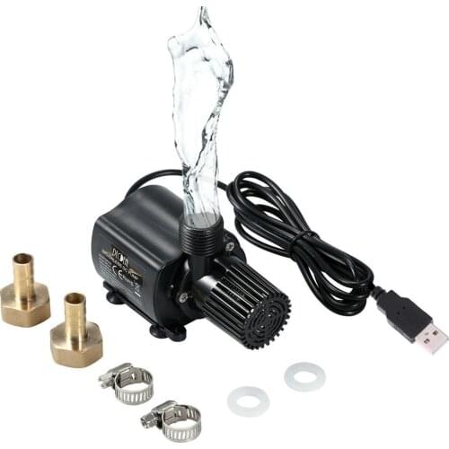 Miniature DC Brushless Water Pump Solar Hot Water Circulating Pump USB Fountain Water Pump With Speed Control Submersible Pump