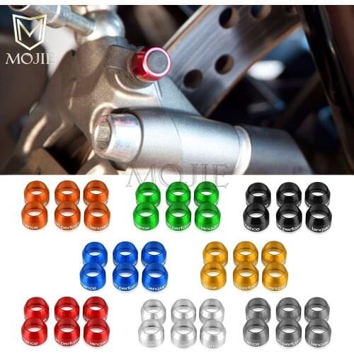 Motorcycle Universal Billet Bleed Valve Cover Kit For SUZUKI V-STROM DL 1000/XT 250 B-KING SV1000/S GSXR1300 GSR750 GSR250/S/F