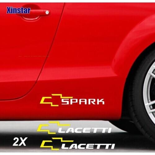 2pcs car body sticker for Chevrolet Lacetti Spark