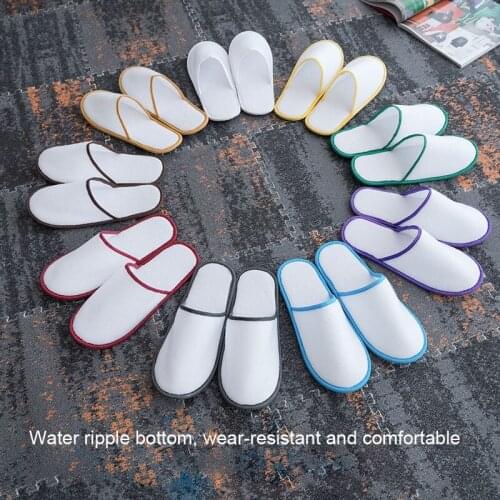 New Comfortable Breathable Slippers Hotel Slippers Disposable Supplies Summer Home Hospitality Guest Indoor Slipper