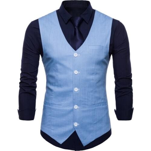 Casual Cotton Linen Mens Suit Vest Slim Fit Single Breasted Sleeveless Waistcoat Male White Yellow Green Orange Light Blue M-4XL