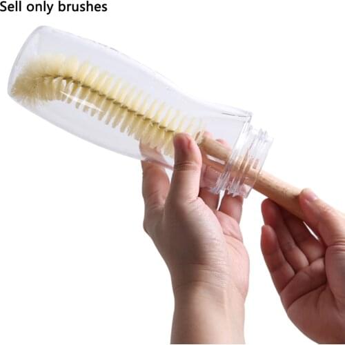 30*3.5cm Wooden Handle Mug Cleaning Brush Multi-Function Kitchen Cleaning Tool Cleaning Brush