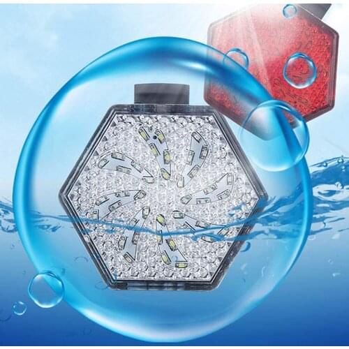 Super Bright USB Rechargeable Hexagon Bicycle Taillights Waterproof Back Bike Night Riding Warning Light Riding Accessories