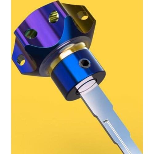 Universal Motorcycle Keychain Modified Key Cover CNC Cover Accessory Car Key Bit Key Ring Hexagon Decorative Key Head Penta Q9C4