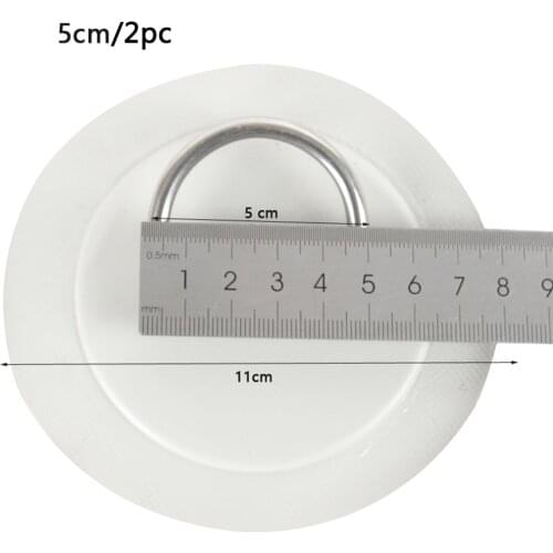 2PCS 5cm D Ring Patches Paddleboard SUP Bungee Deck Rigging Kit D-Ring Patch For Inflatable Boat Kayak Accessories #W