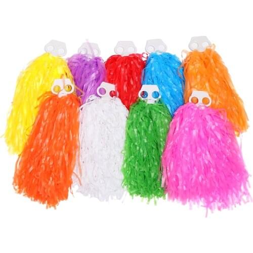 2Pcs Practical Cheerleading Cheering Flower Ball Game pompoms Cheap Apply to Dance Sports Match Supplies and Concert Decorator