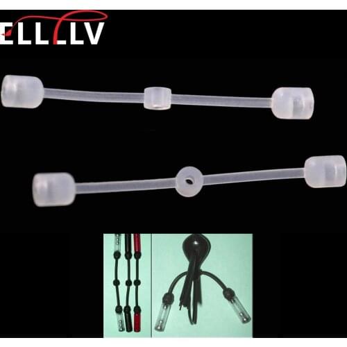 20pcs Fishing Skirt Tools Jig Rattles Connection Straps For Spinnerbait Buzzbait Bass Snapper Fishing Lure Hook Accessories