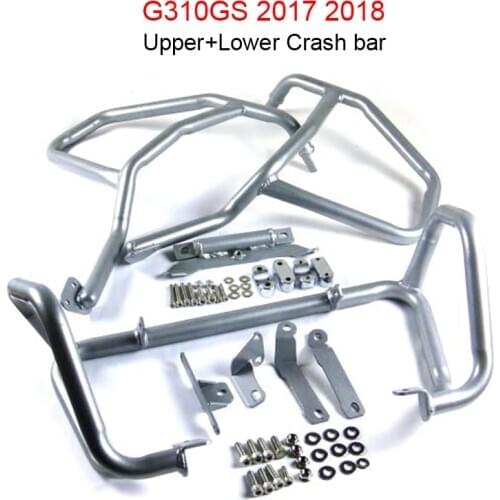 2018 2017 Upper+Lower Engine Guard Highway Freeway Crash Bar Fuel Tank Protector For BMW G310GS 17 18