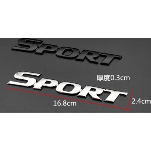 3D Metal Sport Racing Auto Trunk Tailgate Emblem Badge Decals Sticker Car Accessories