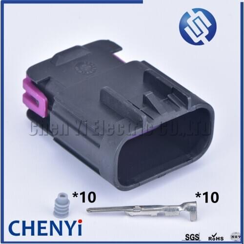 5 sets 10 Pin 1.5mm male 15326842 15326847 Accelerator Pedal Position Sensor Throttle Pedal Connector plug