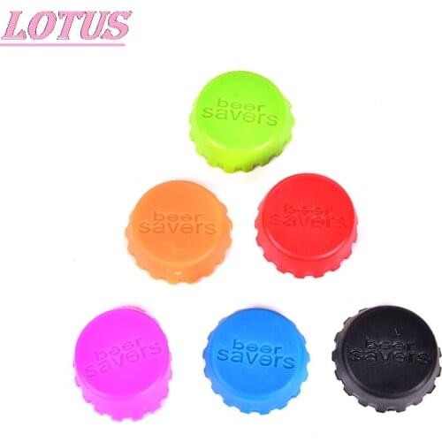 6PCS Silicone Beer Bottle Cap Reuse Practical Colorful Leak Free For Wine Beer Beverage Bottle Novelty Sealer Stopper Cover new