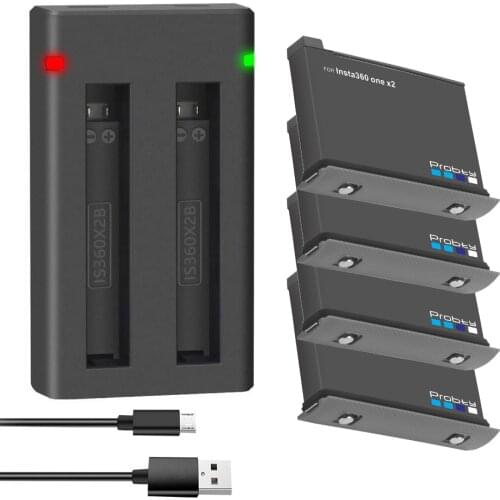 New Insta360 One X2 Battery 1800mAh Universal 2 Batteries Charger for Insta 360 One X 2 Action Camera Accessories