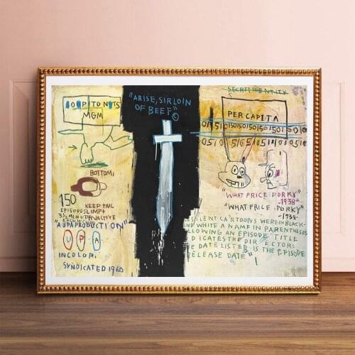 Job Analysis By Jean Michel Canvas Painting Print Living Room Home Decoration Modern Wall Art Oil Painting Poster Salon Pictures