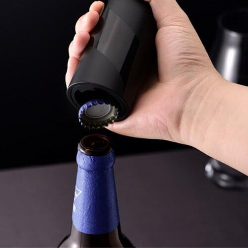 Automatic Easy Press Beer Bottle Opener Stainless Steel Push Down Drink Bottle Cap Starter Beverage Beer Bottle Opener