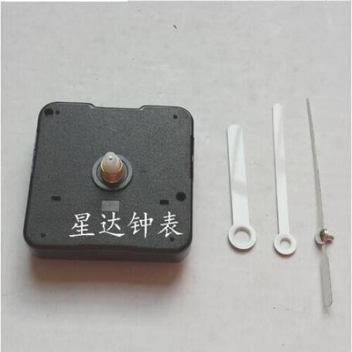 Fedex 100 sets 12mm Shaft Quartz Clockworks Manufacture DIY Repair Kit with Short Black Hands