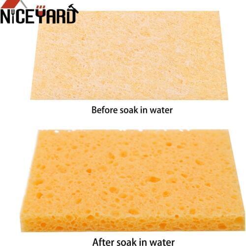 NICEYARD 1 pcs 5x3.5cm High Temperature Resistance Sponge Welding table Sponge Universal Soldering Iron Tip Welding Cleaning