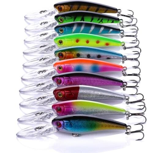 HENGJIA 1pcs Brand Lifelike Minnow Fishing Lure 9.5CM 7.5G Fish Wobbler Tackle Crankbait isca Artificial Japan Hard Bait