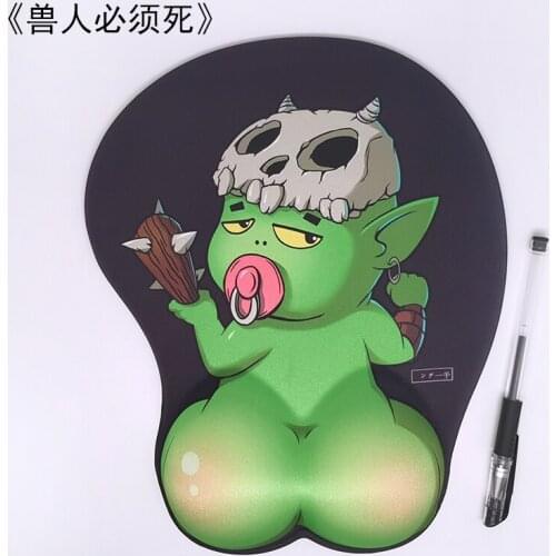 Cartoon Kawaii Sexy Girl Hips Soft Silicon 3D Mouse Pad Anime Ergonomic Mouse Pad Gaming MousePad With Wrist Rest Mouse mats