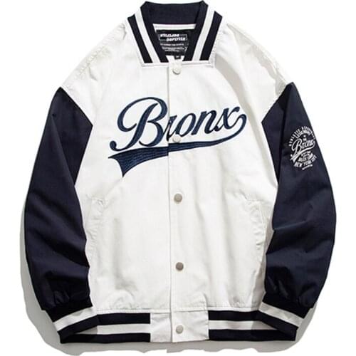 Men Harajuku Letter Vintage Varsity Jacket 2021 Mens Streetwear Oversized Windbreaker Male Y2k Kpop Bomber Jacket