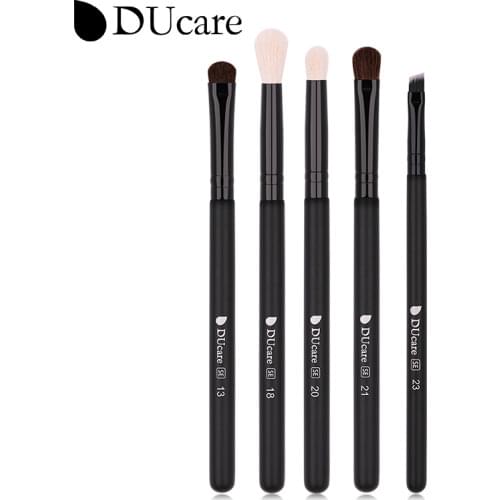 DUcare 5PCS Eyeshadow Brush Makeup Brushes Blending Eyebrow Brush Nature Bristles Horse Hair Eye Shadow Brush Set For Makeup New