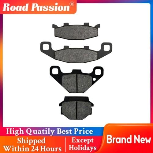 Road Passion Motorcycle Front and Rear Brake Pads For KAWASAKI ZR250 ZR250A Balius ZZR250 EX250H EX500D Ninja GPz500S EX500D