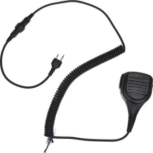 Walkie Talkie Speaker Mic Portable Handheld 2-pin Shoulder Remote PTT For Midland Two Way Radio GXT550/650 GXT1000 GXT1000VP4