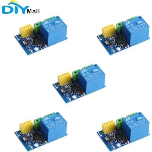 5pcs DC3V ESP8266 ESP-01 Relay Module Remote Control Switch Wireless WIFI Module for Arduino IOT Smart Home Internet of Things