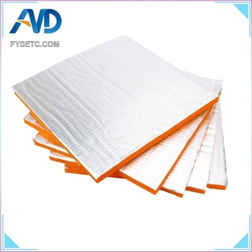 5pcs Orange Foil Self-adhesive Heat Insulation Cotton 214*214 mm 3D Printer Heating Bed Sticker 10mm Thickness For Wanhao i3