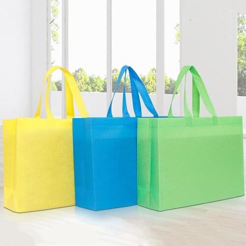 Women Foldable Shopping Bag Reusable Eco Large Unisex Fabric Non-woven Shoulder Bags Tote grocery cloth Bags Pouch