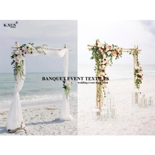 Wedding Arch Backdrop Curtain Wedding Birthday Party Picnic Outdoor DIY Backgrounds Fabric For Photo Studio
