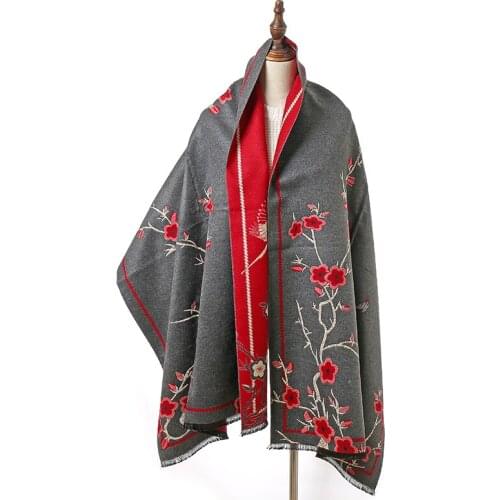 2020 Women Cashmere Scarf Luxury Brand Warm Neck Bandana Pashmina Shawls Wrap Female Scarves Hijab Stoles