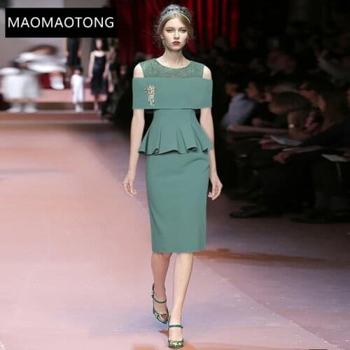 Womens Clothing Designer Summer Slim Black Midi Dress Round Neck Sleeveless Splicing Ruffle Elegant Party Dress Vestido