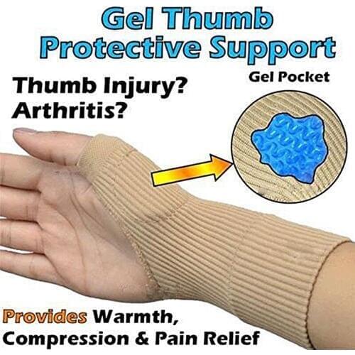 1 pair Wrist Support Gel silicon Brace Relief Compression glove Thumb Hand Wrist brace Fitness Wristband Finger Spraine Guard