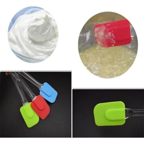 1Pc Silicone Spatula Cake Spatula Cooking Cake Brushes Pastry Tools Baking Scraper Cream Butter Handled Kitchen Utensil