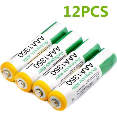 12psc/lot1.2V AAA Rechargeable Battery High Power Children Toy 1350mAh AAA Rechargeable Ni-MH Battery