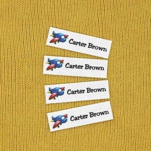 152 pieces Custom logo labels, Personalized name tags for children, Iron on label, Custom Clothing Labels, Name Tags(YT110)