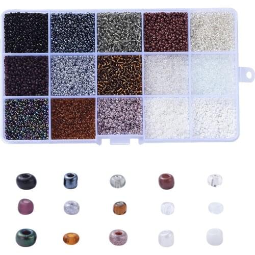 2/3/4mm Multi-Specification Black Series Glass Beads Czech Round Loose Spacer Beads for Diy Jewelry Making Accessories Mixed