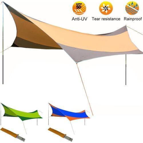 3500g Sun Shade Canopy Cover Waterproof UV-resistant Beach Tent Large Capacity Sun Shelter For Camping Fishing Sunshade Cloth