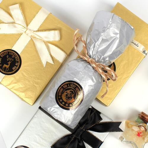 40pcs/lot Gold Silver Tissue Paper Gift Wrapping Tissue Papers Christmas Wedding Gift Packing Papers Clothing Packing Paper