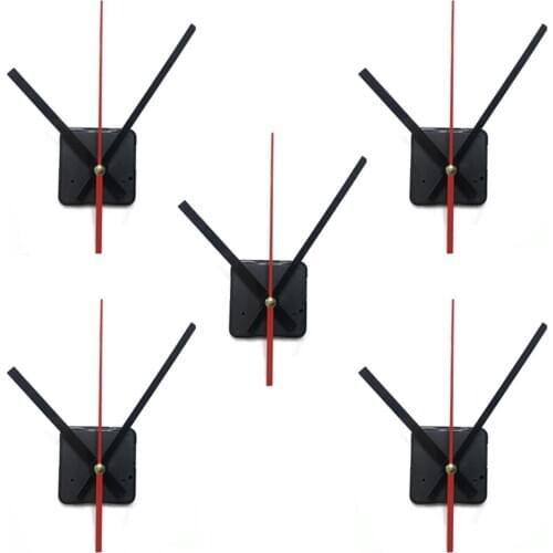 5 Sets, Mute 56x56x16mm Quartz Clock Movement Kit / DIY Wall Clock Movement DIY Home Decoration Clock Core Metal hand