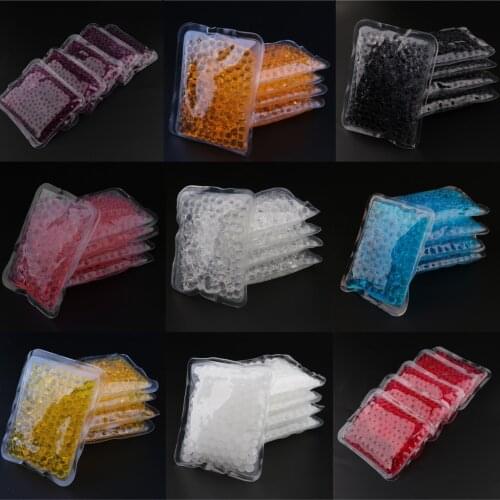 5pcs Reusable Flexible Gel Beads Heat Cold Hot Pack for Back, Waist, Shoulder, Neck, Ankle, Knee and Hip