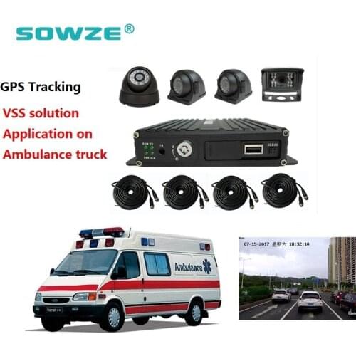 Waterproof Vehicles Camera Recorder 4 Channel AHD MDVR GPS Mobile DVR System Kits
