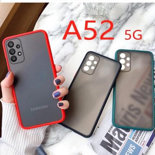 Translucent Matte Phone Case for Samsung Galaxy A52 5G Cover Skin Feel Full Protection Case for Samsung A52 A 52 5G SM-A5260